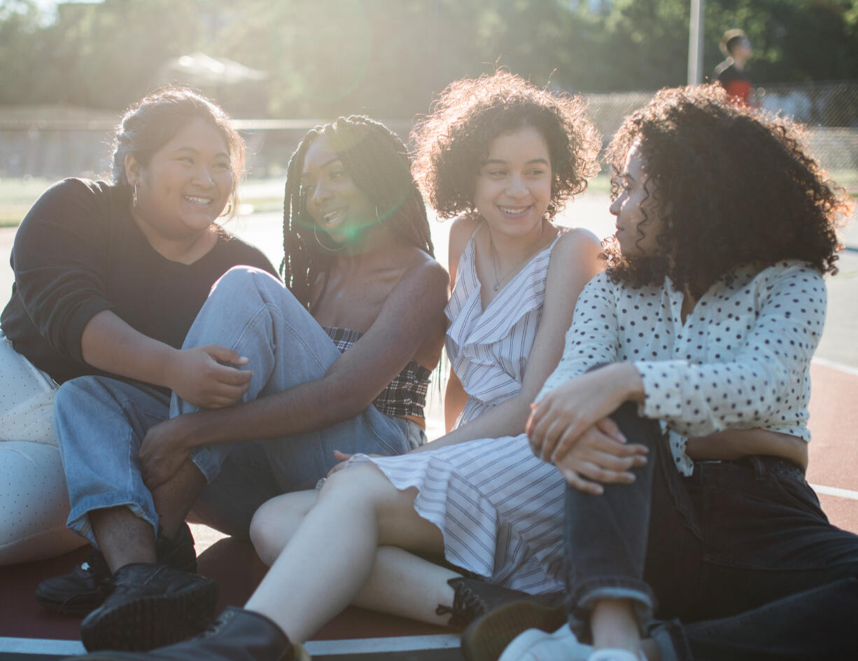 A group of autistic teenage friends